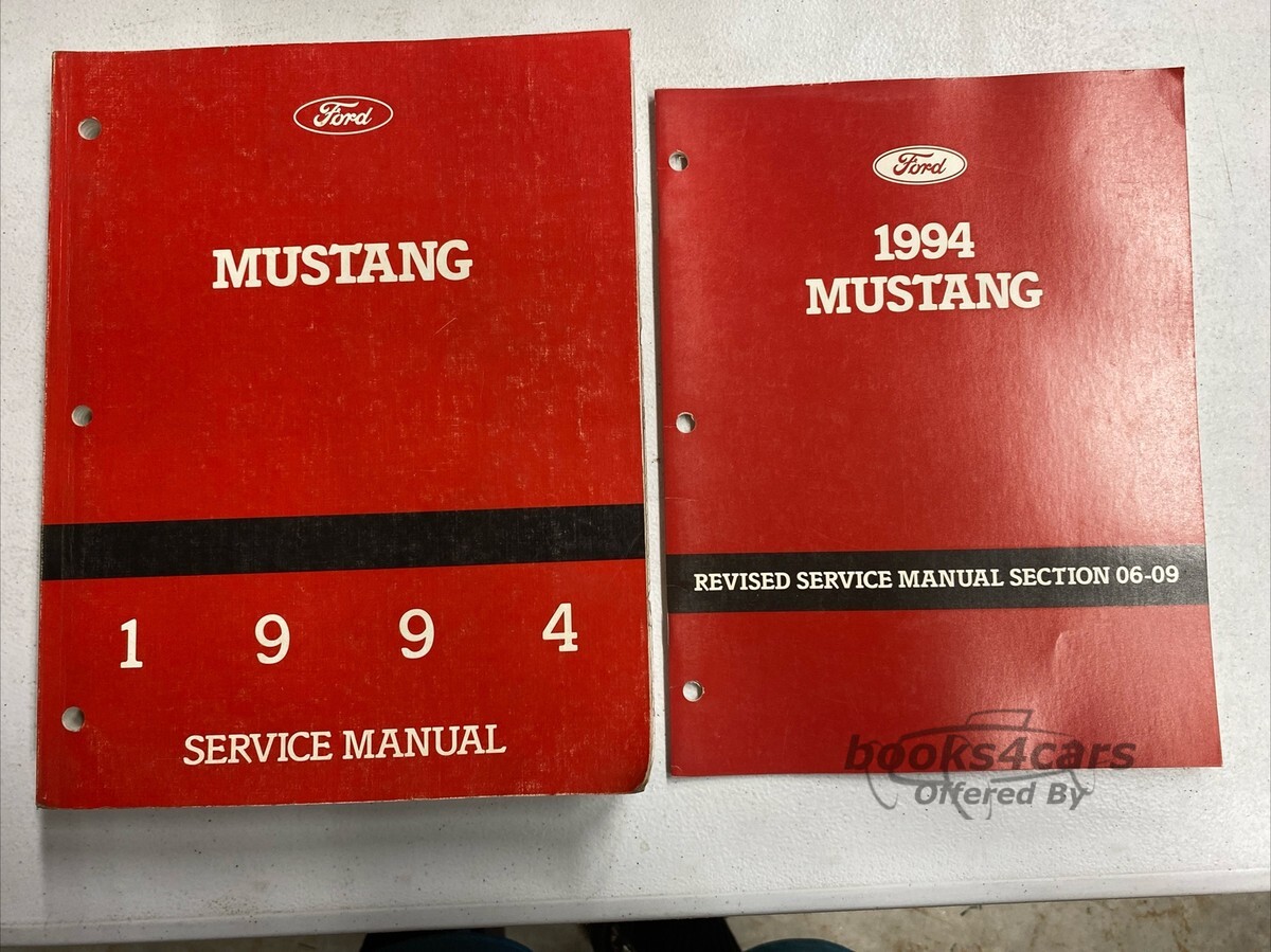 view cover of 1994 Mustang Revised Service Manual Section 06-09 Revision by Ford