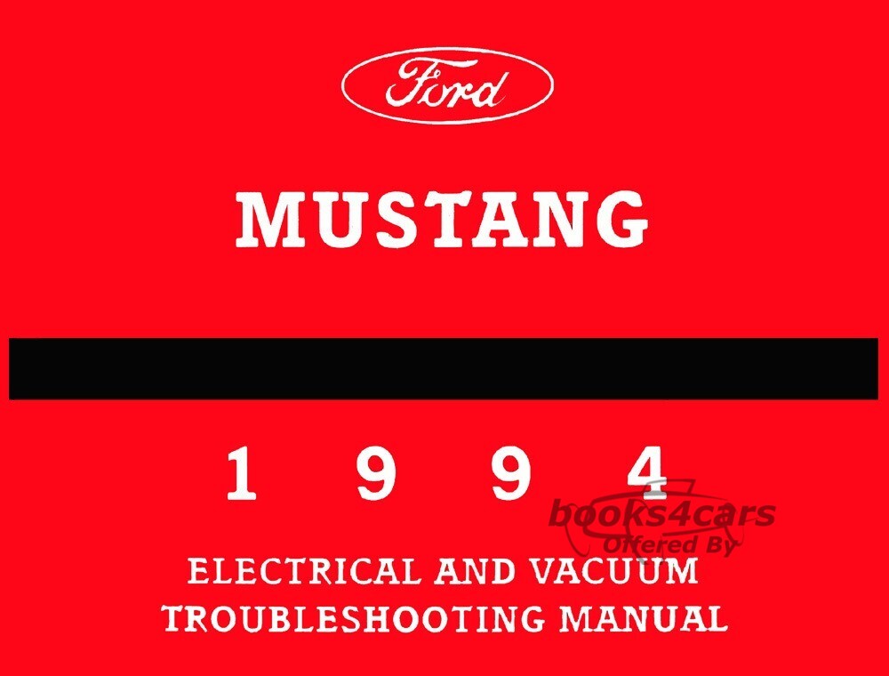 view cover of 1994 Mustang Electrical and Vacuum Troubleshooting manual by Ford