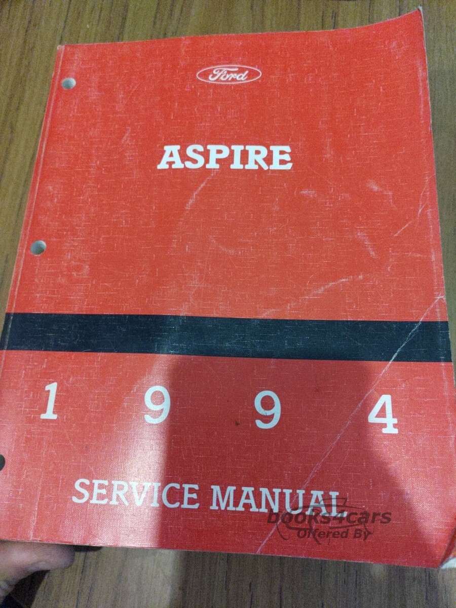 view cover of 1994 Aspire shop service repair manual by Ford