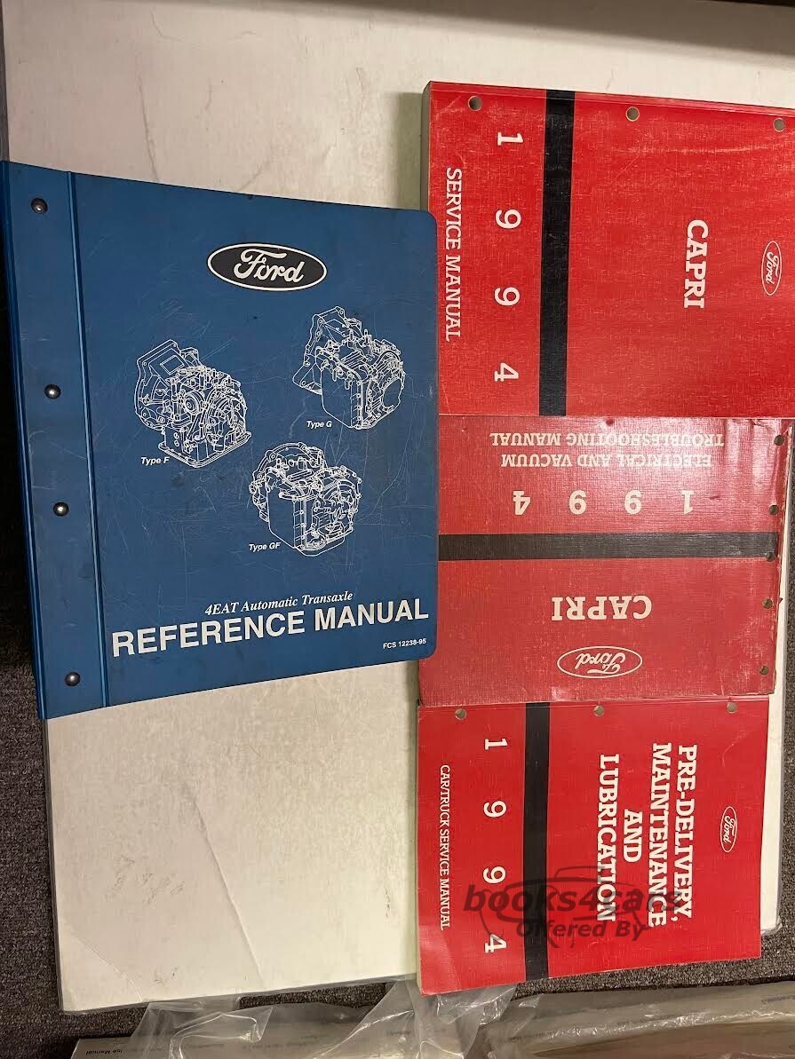 view cover of 1994 Capri Shop Service Repair Manual by Mercury & Ford