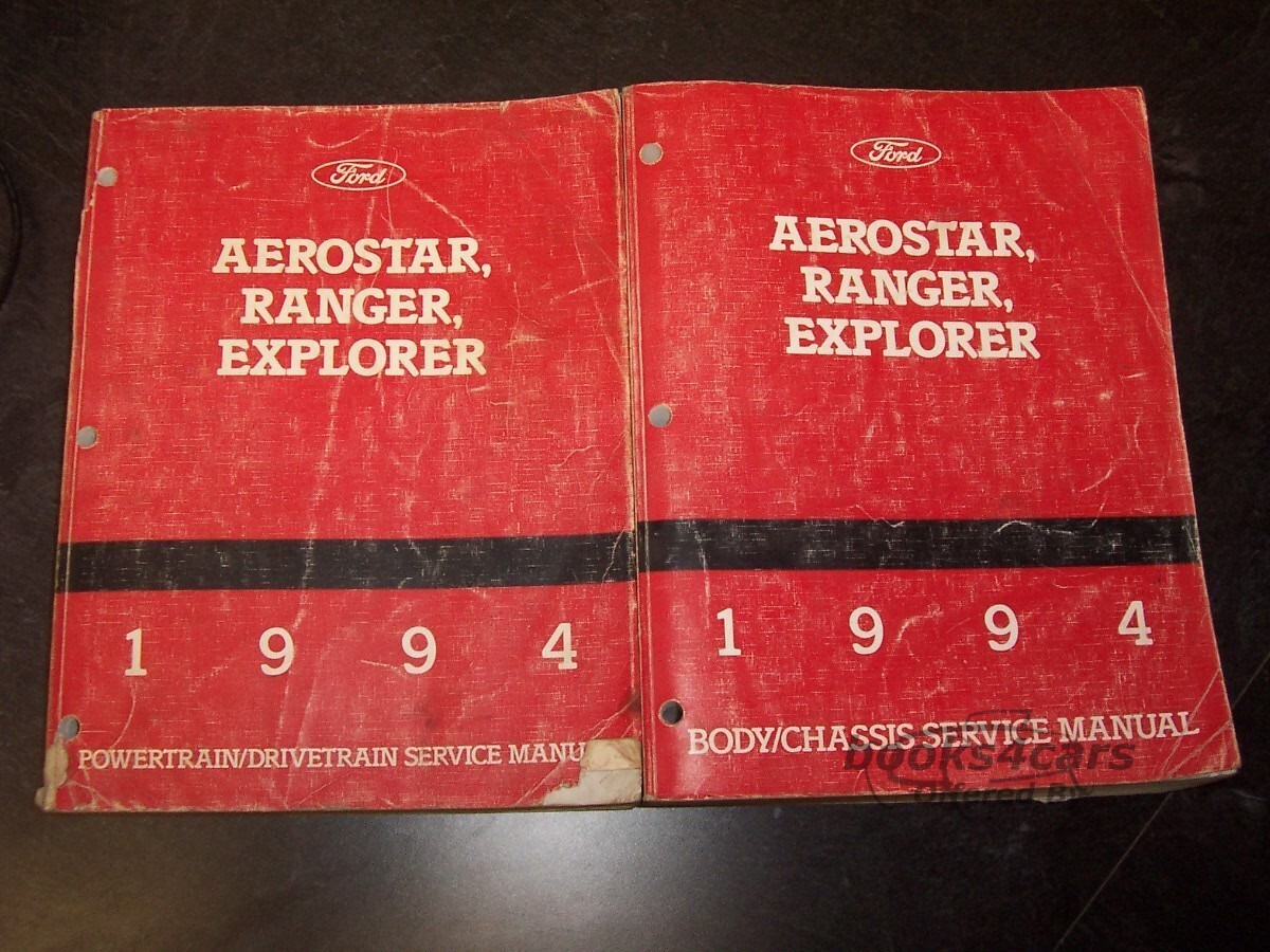 view cover of 1994 Explorer Ranger Aerostar Shop Service Repair Manual by Ford 2 vol set Body Chassis & Powertrain Drivertrain