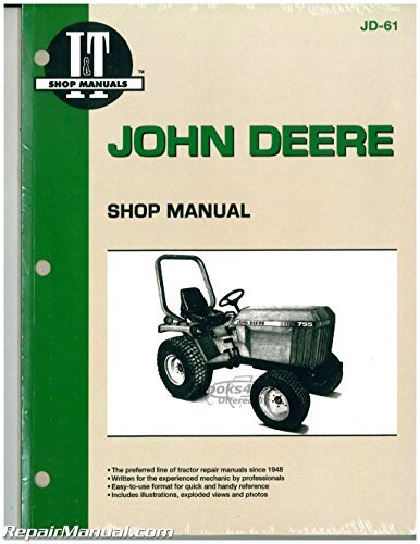 view cover of Models 655, 755, 756, 885, 856, 955 Tractor Shop Service Repair Manual, 96 pages by Clymer for John Deere published in 1994