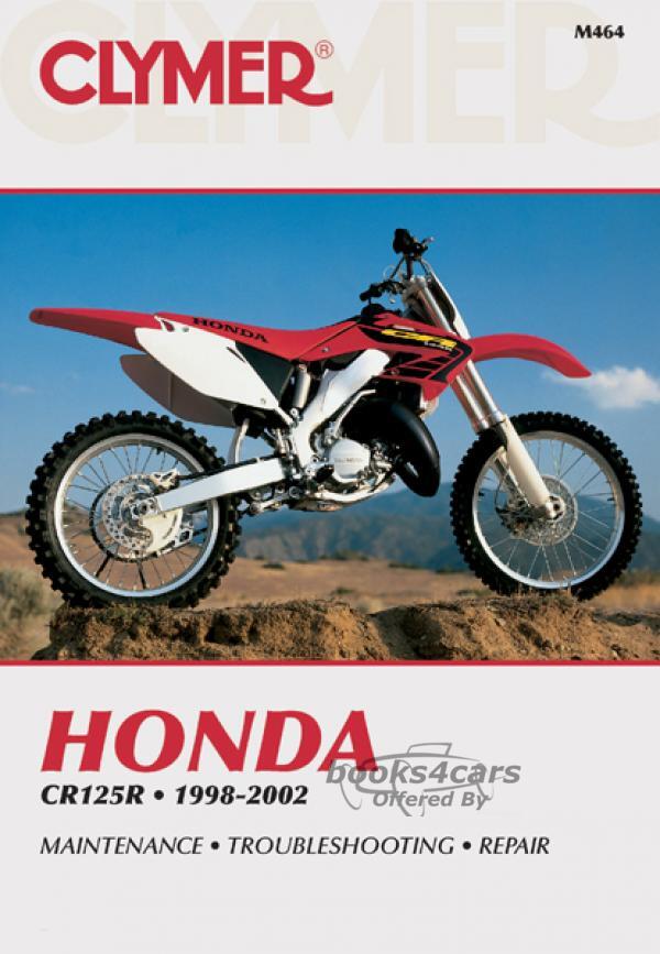 view cover of 1998-2002 CR125R Shop Service Repair Manual 400 pages by Clymer for Honda