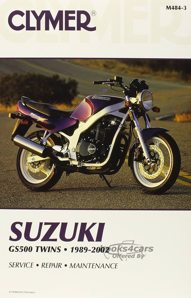 view cover of 1989-2002 GS500 Twins Shop Service Repair Manual, 448 pages by Clymer for Suzuki