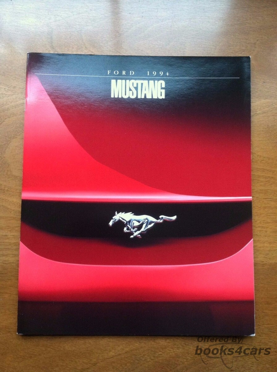 view cover of 1994 Ford Mustang Sales Brochure