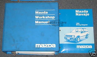 view cover of 1994 Navajo Workshop Manual by Mazda