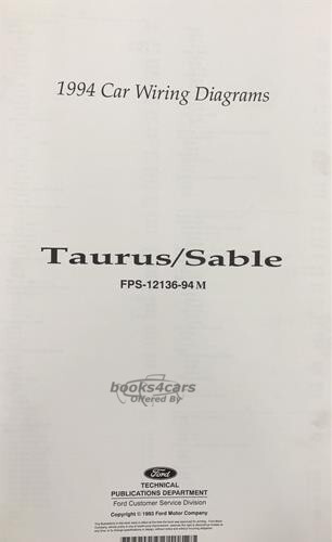 view cover of 1994 Taurus Sable 11