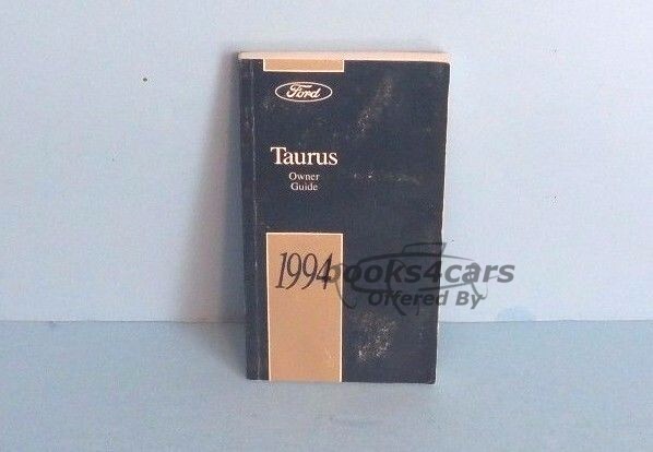 view cover of 1994 Taurus Owners Manual by Ford