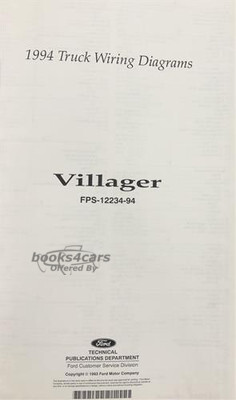 view cover of 1994 Villager 11