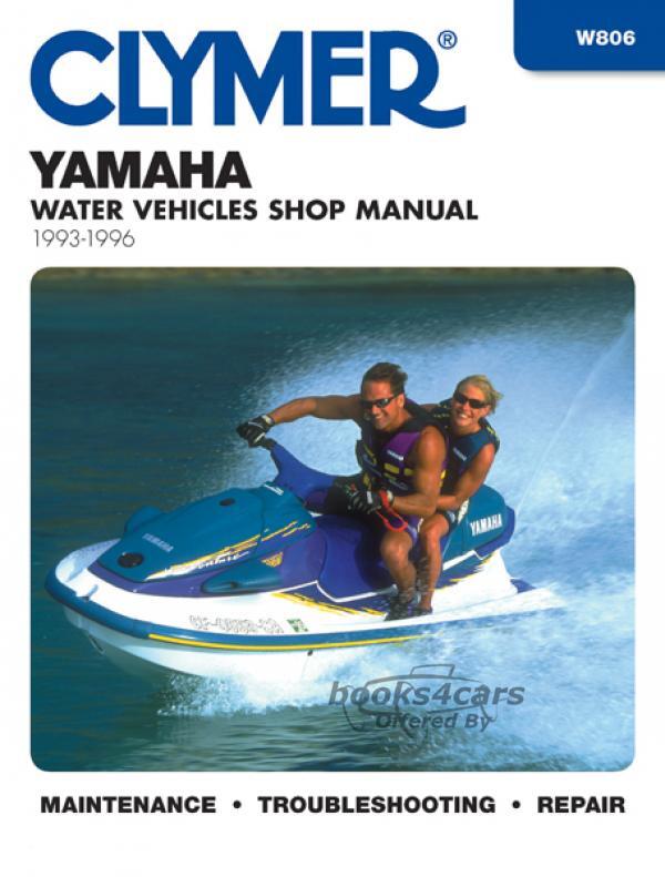view cover of 1993-1996 Yamaha Personal Watercraft Shop Service Repair Manual, 576 pages by Clymer
