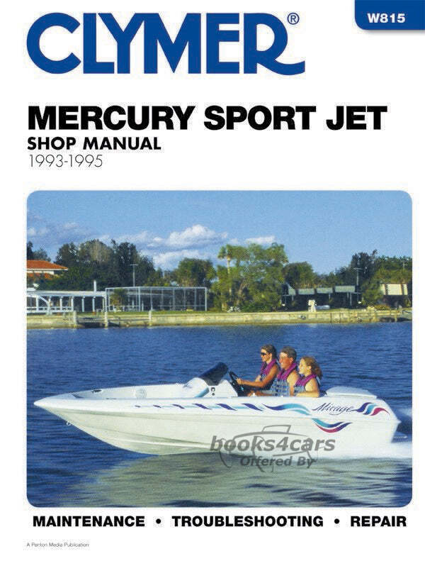 view cover of 1993-1995 Sport Jet 90 120 hp Marine Shop Service Repair Manual 192 pages by Clymer for Mercury