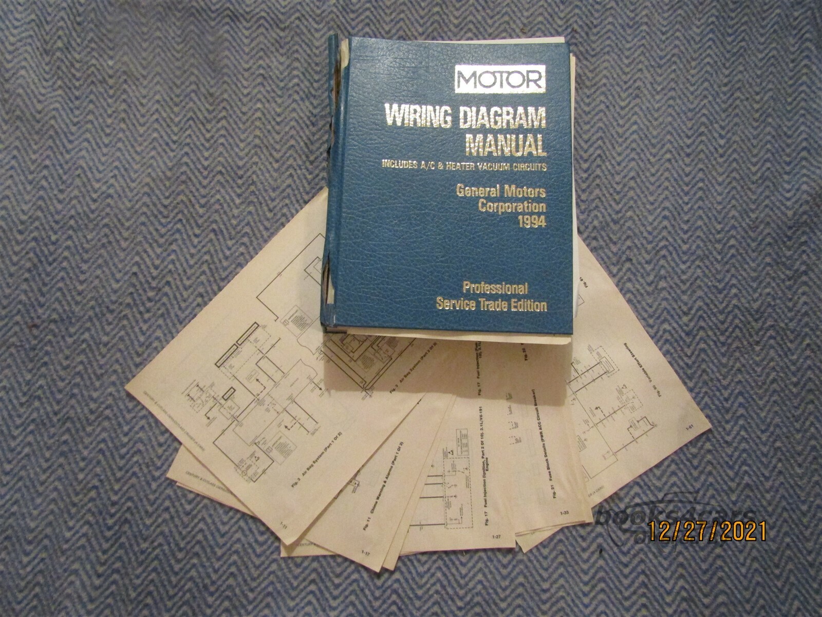 view cover of 1994 General Motor Wiring Diagram Manual Includes A/C & Heater Vacuum Circuits by Motor