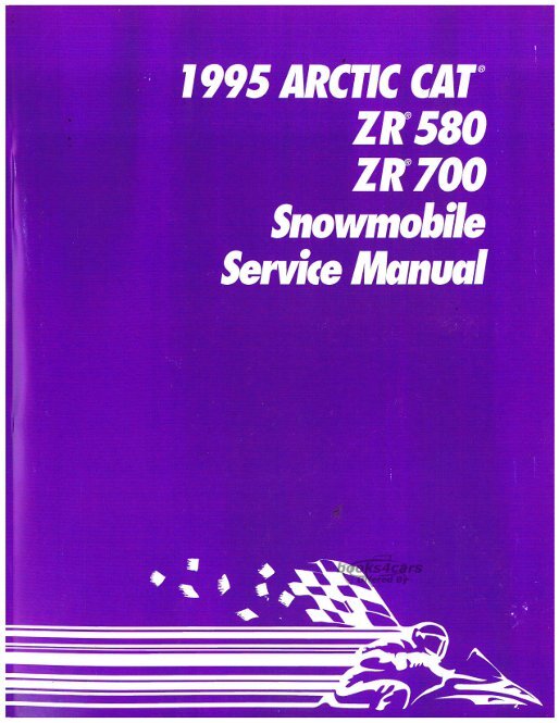 view cover of 1995 ZR580 ZR700 Snowmobile Shop Service Repair Manual b y Arctic Cat