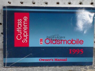 view cover of 1995 Cutlass Supreme Owners Manual by Oldsmobile.
