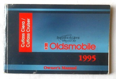 view cover of 1995 Cutlass Cruiser / Ciera Owners Manual by Oldsmobile