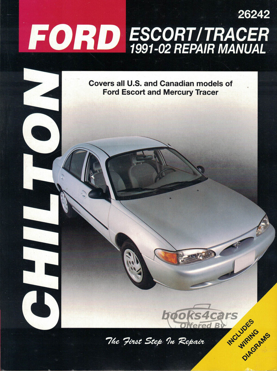 view cover of 1991-2002 Ford Escort Mercury Tracer shop service repair Manual by Chilton