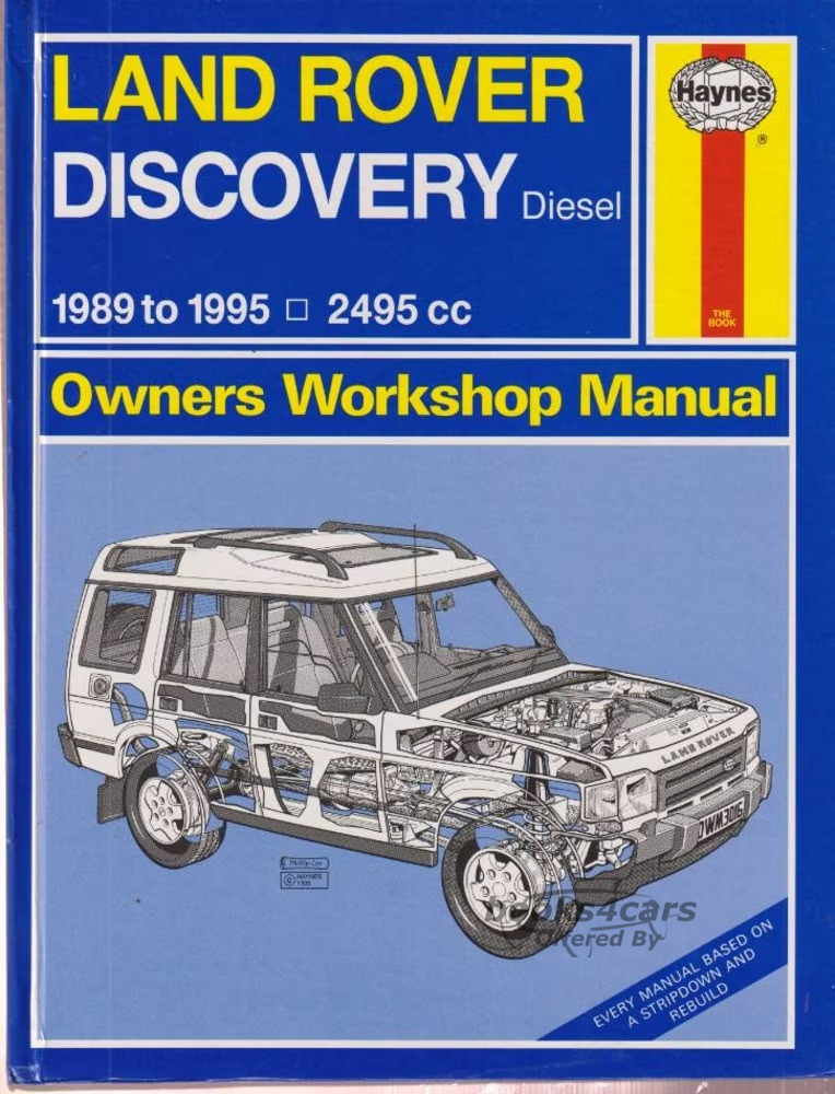 view cover of 1989-1995 Land Rover Discovery Diesel Shop Service Repari Manual by Haynes covers Turbo Diesel 2.5