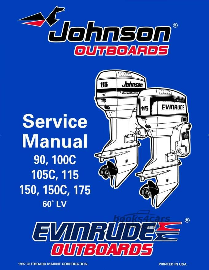 view cover of 1995 90-175 H.P. 60 degree LV Service Manual by Johnson Evinrude