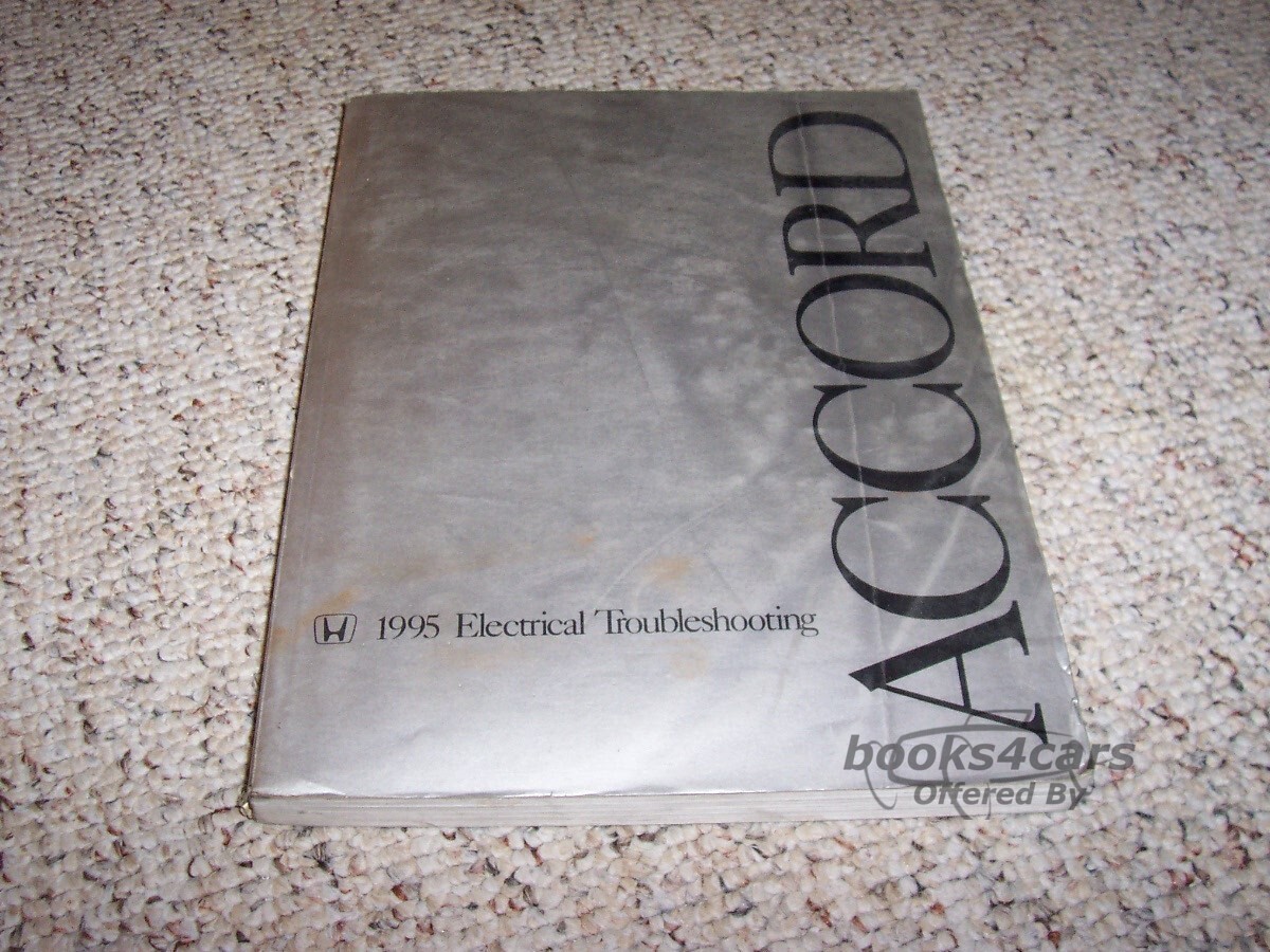 view cover of 1995 Electrical Troubleshooting Manual by Honda for Accord