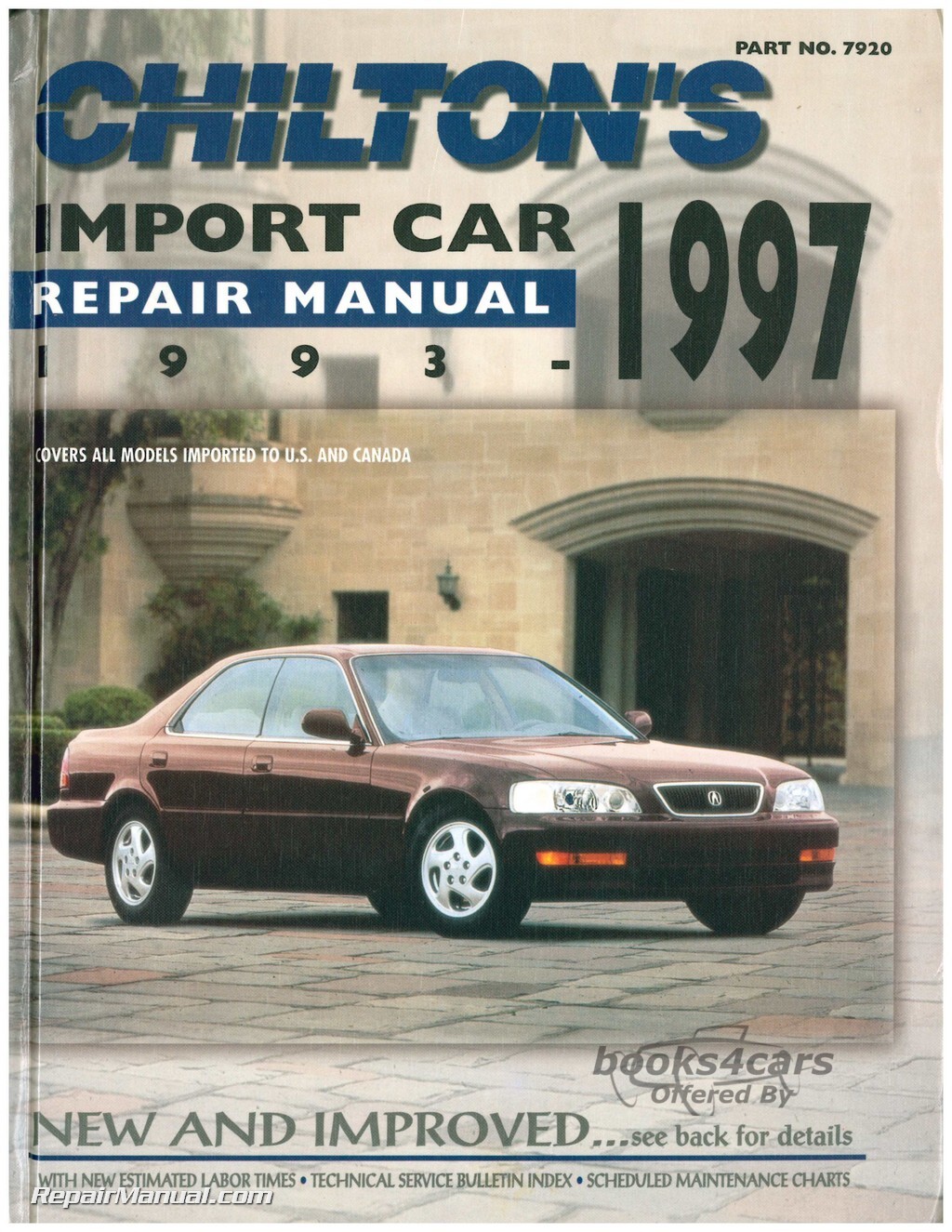 view cover of 1993-1997 Import Repair Manual for all makes & models by Chilton Covers all US & Canadian Cars