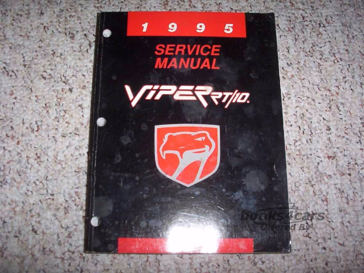 view cover of 1995 Viper Shop Service Repair Manual by Dodge