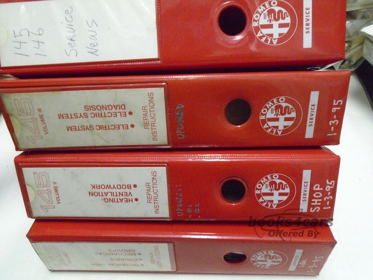 view cover of 145 146 Shop Service Repair Manual 5-volume set by Alfa Romeo
