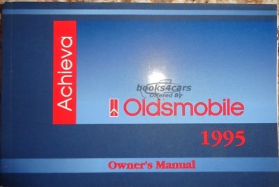 view cover of 1995 Achieva Owners Manual by Oldsmobile