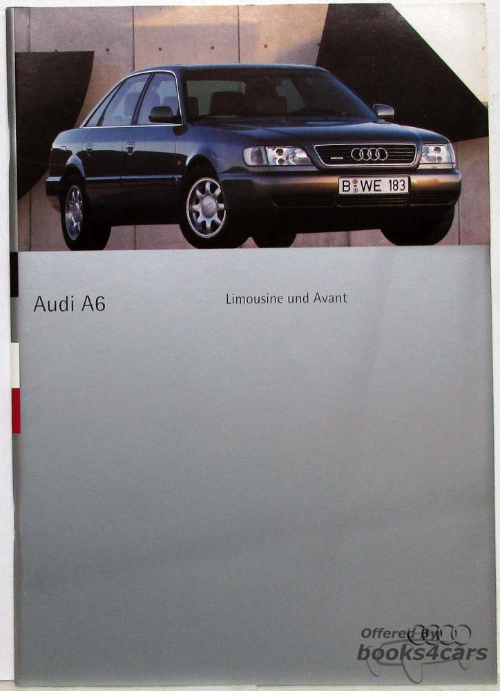 view cover of 1995 Audi A6 Limosine and Avant Sales Brochure in German