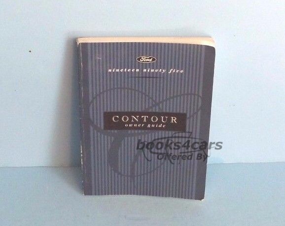 view cover of 1995 Contour Owners Manual by Ford