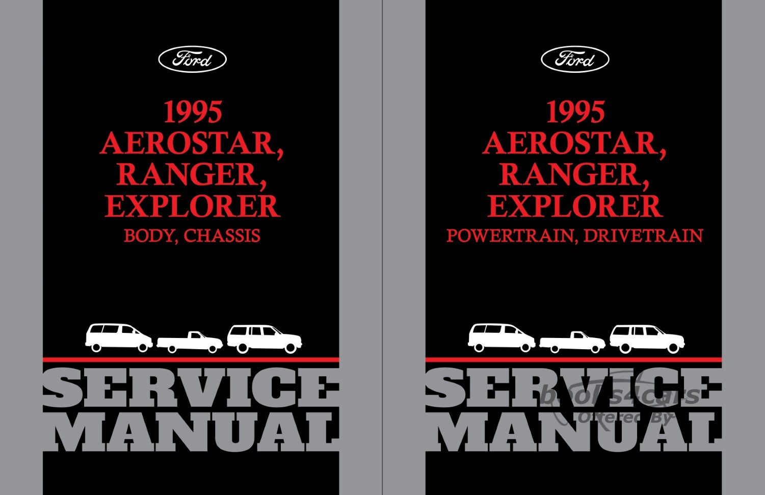 view cover of 1995 Aerostar Ranger Explorer Powertrain shop service repair Manual by Ford Truck - also applies to 96
