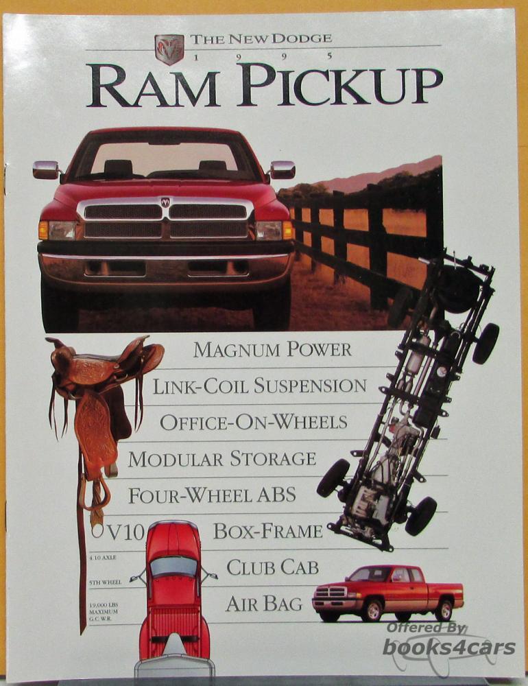 view cover of 1995 Dodge Ram Pickup Truck Sales Brouchure