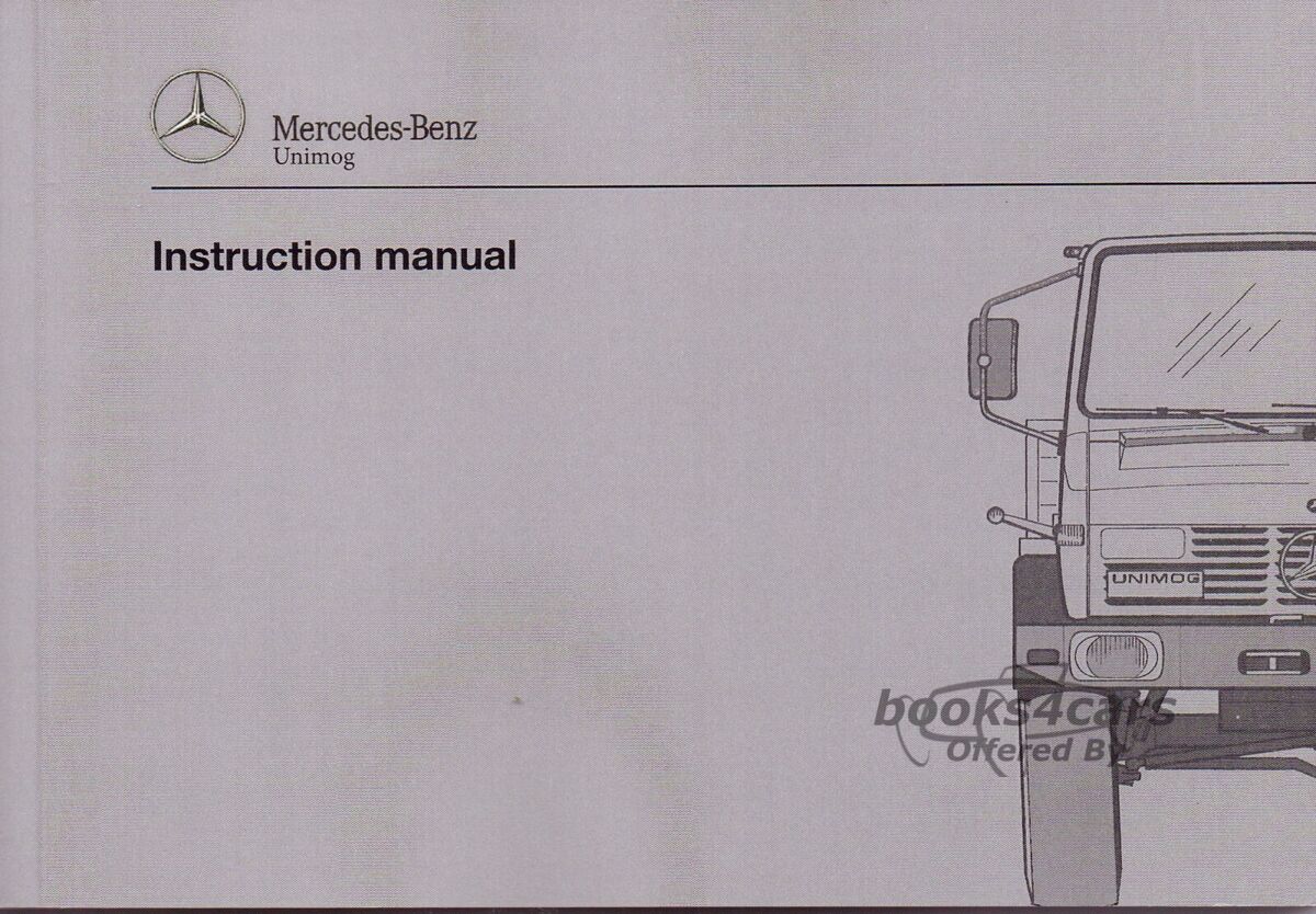 view cover of Mercedes Unimog 427-437 Owners Manual