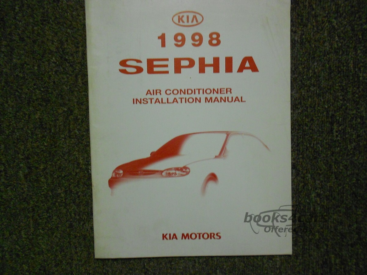 view cover of 1995 Sephia air conditioner installation manual by Kia
