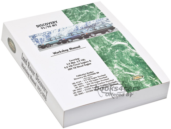 view cover of 1995-1998 Discovery Diesel 2-volume set shop Service repair Manual & Diesel Engine & Transmission Overhaul Service Manual by Land Rover; Totaling 1,506 pages covering all Diesels & Turbo Diesel
