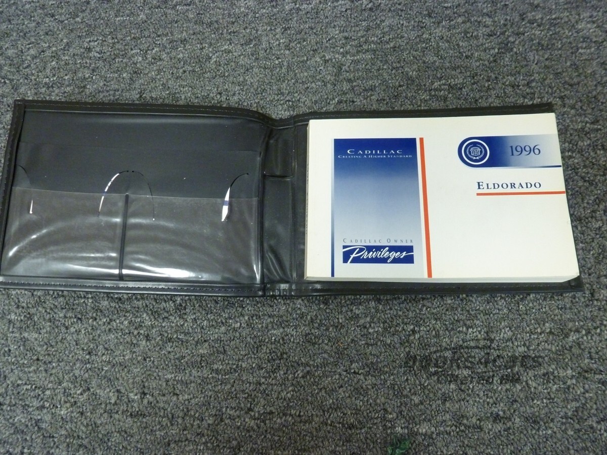 view cover of 1996 Eldorado Owners Manual by Cadillac