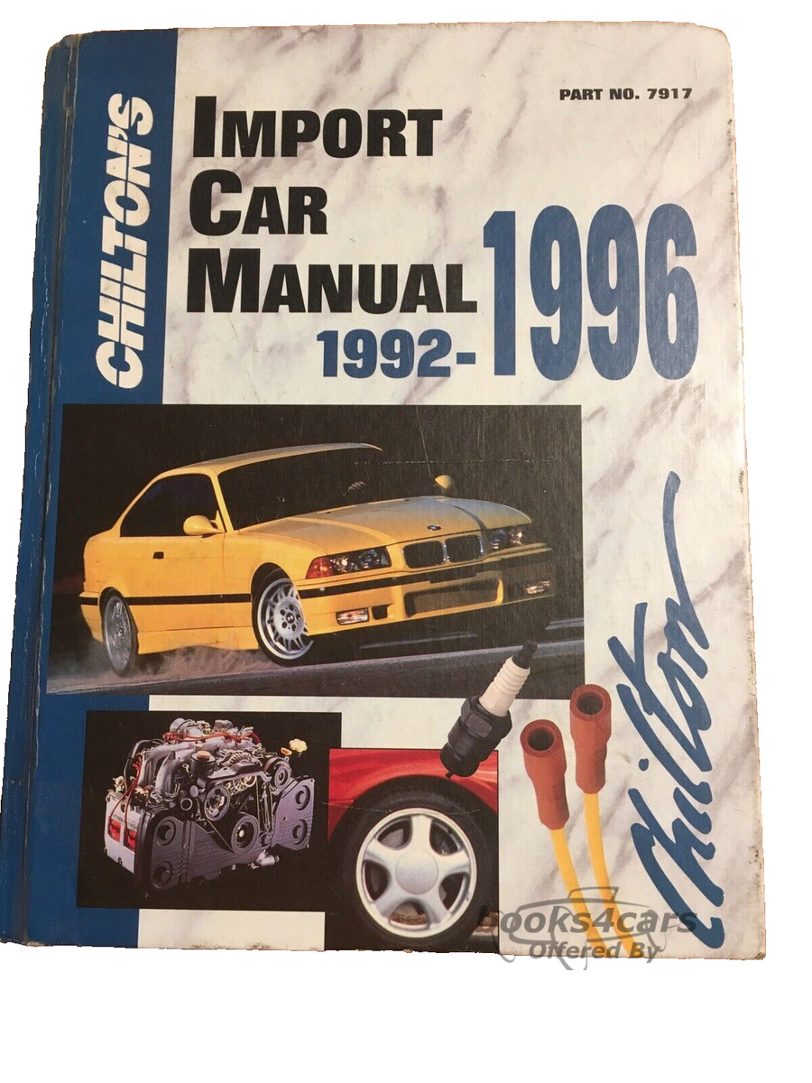 view cover of 1992-1996 Import Chiltons Auto Shop Service Repair Manual for Import Cars. Professional Technicians Edition