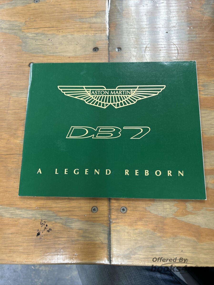 view cover of 1996 Aston Martin DB7 Sales Brochure