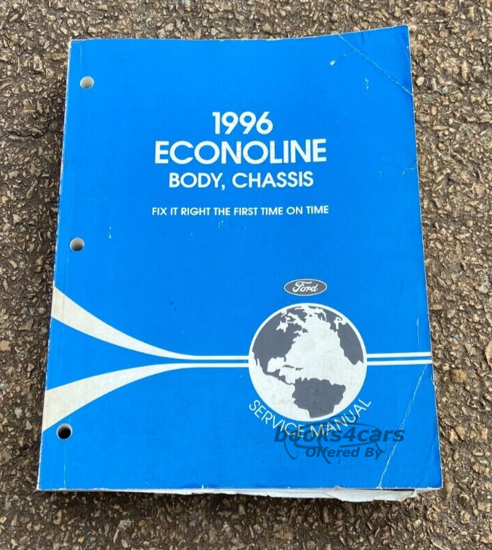 view cover of 1996 Econoline Body Chassis Shop Service Repair Manual by Ford