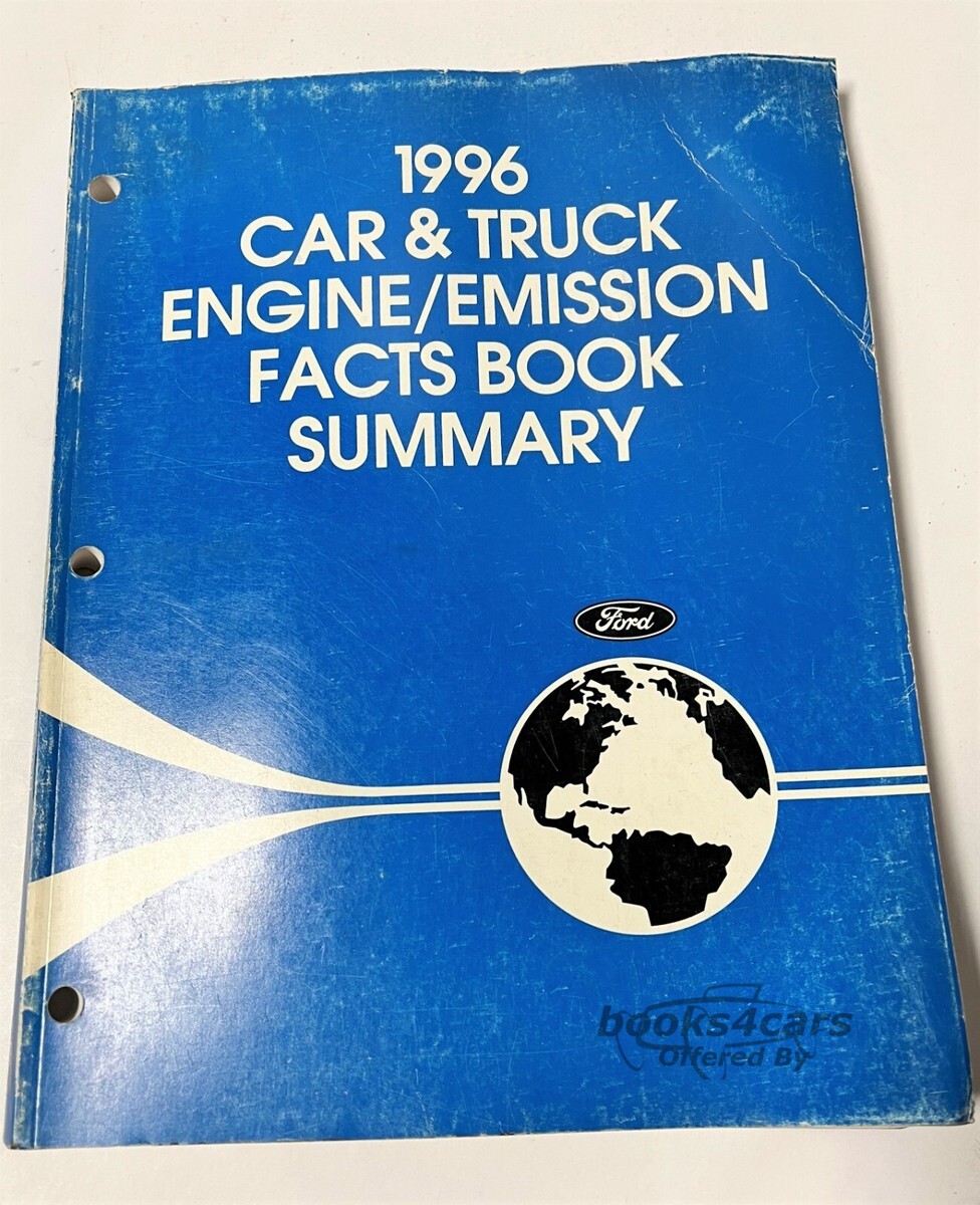 view cover of 1996 Engine/Emission Facts Book Summary for Car & Truck by Ford
