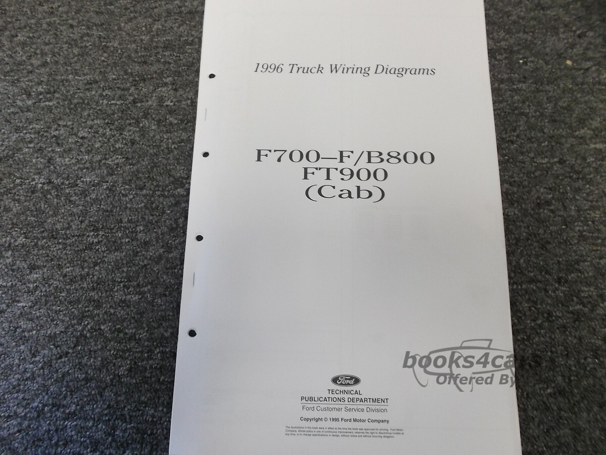 view cover of 1996 F700 F800 CAB Wiring Diagram By Ford f-700 f-800