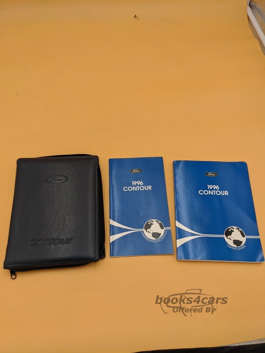 view cover of 1996 Contour Owners Manual by Ford