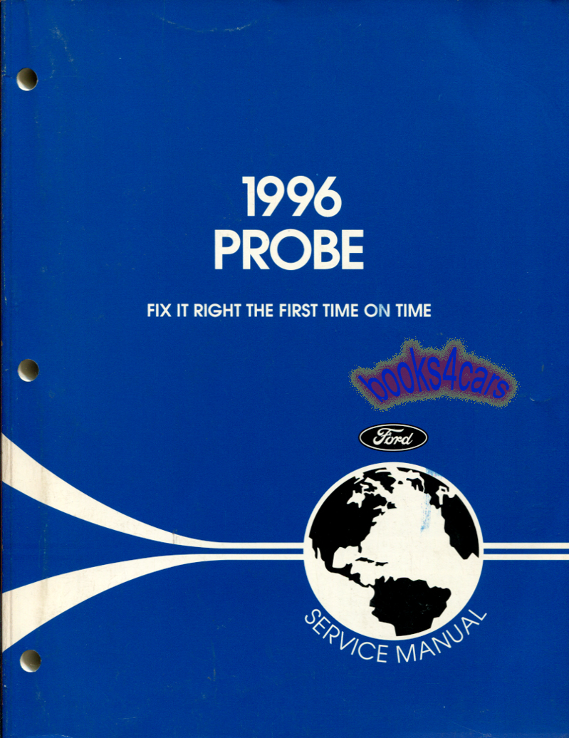 view cover of 1996 Probe Shop Service Repair Manual by Ford