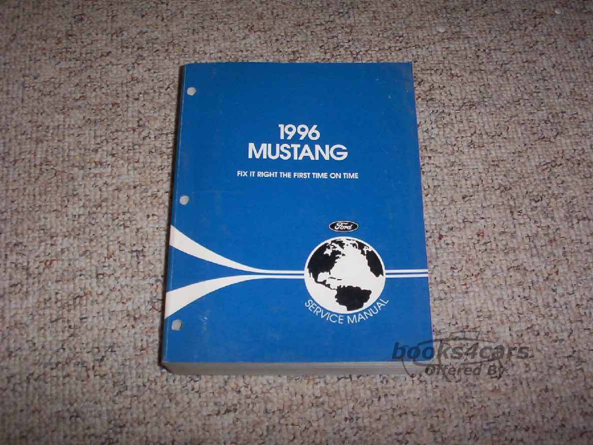 view cover of 1996 Mustang shop Service repair Manual by Ford