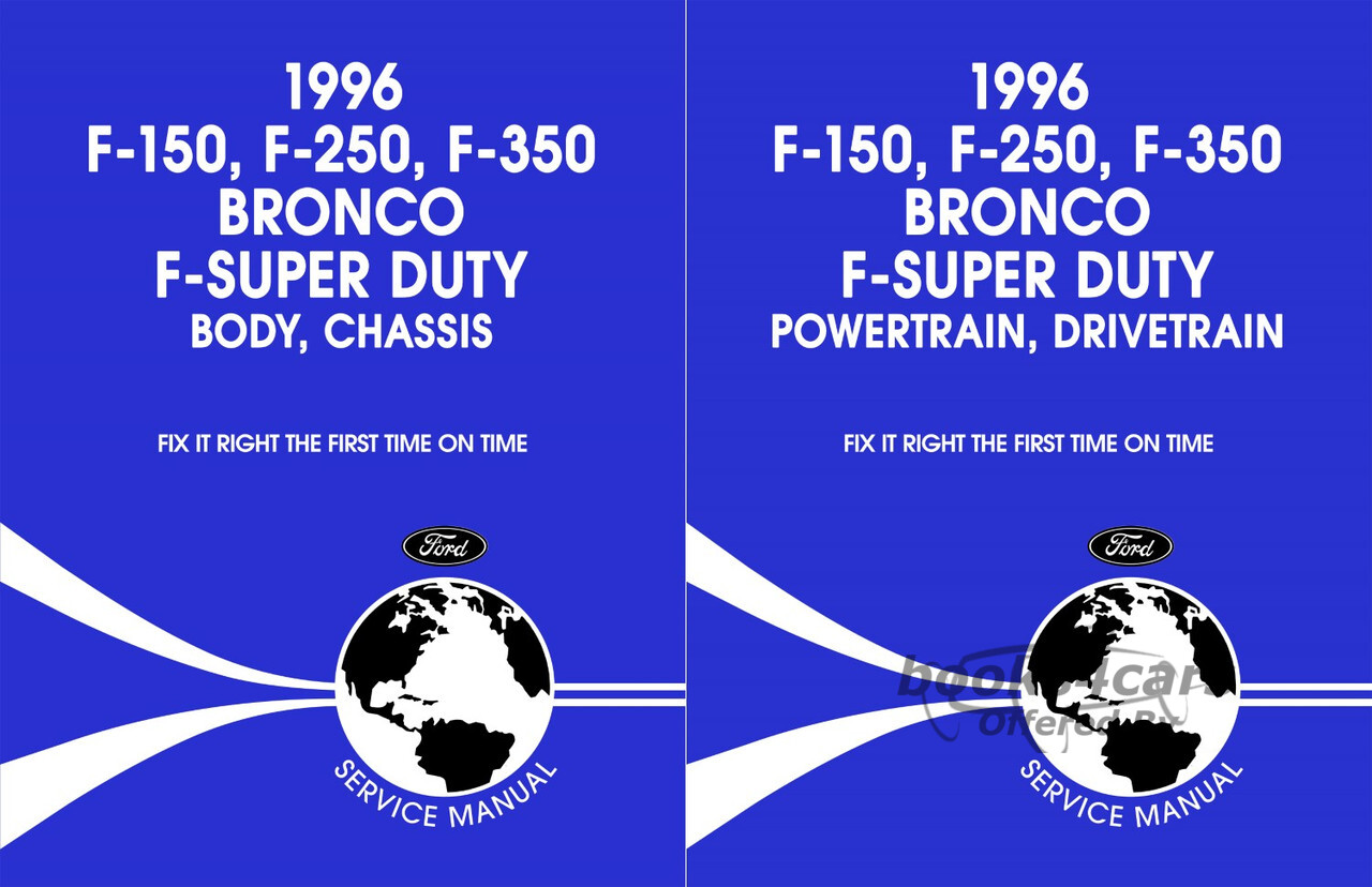 view cover of 1996 Shop Service Repair Manual for F-150 F-250 F-350 Bronco F150 F250 F350 Super Duty Trucks F53 motorhome Bronco & Econoline by Ford on Electornic Disc
