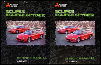 view cover of 1996 Eclipse Shop Service Repair Manual 2 volume set by Mitsubishi