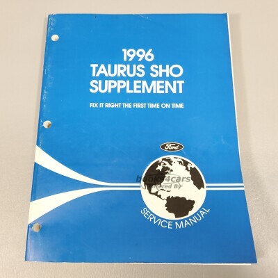 view cover of 1996 Taurus SHO Shop Service Repair Manual Supplement by Ford