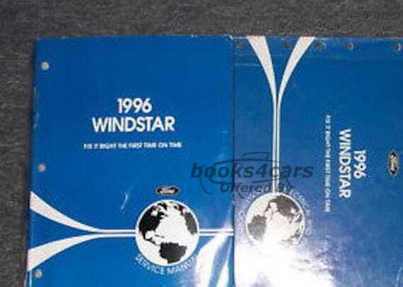 view cover of 1996 Windstar Shop Service Repair Manual by Ford