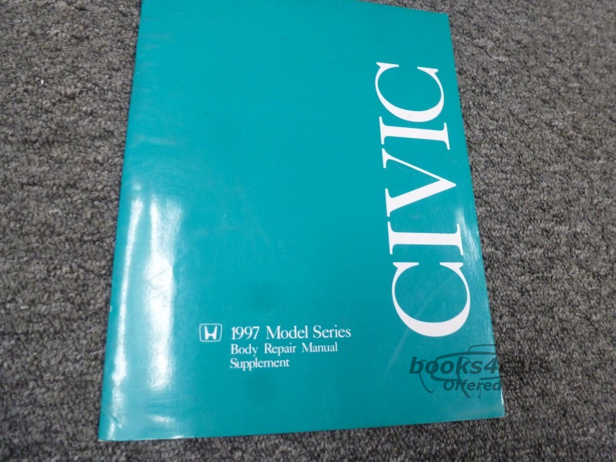 view cover of 1997-1998 Body Repair Supplement by Honda for Civic