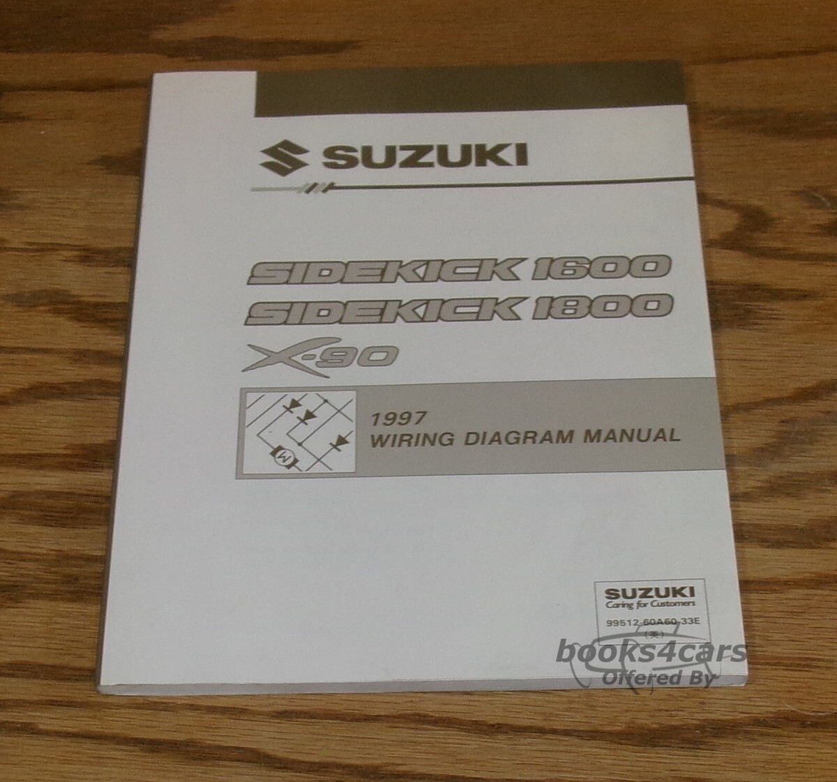 view cover of 1997 Sidekick 1600, Sidekick 1800 & X-90 wiring Diagram by Suzuki