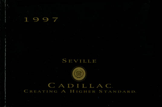 view cover of 1997 Seville Owners Manual by Cadillac